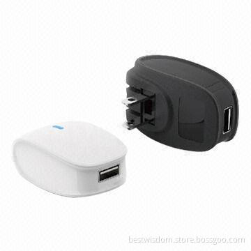 PDA Travel Chargers, 5V/1A Output, Available with CE, FCC, RoHS and UL Marks